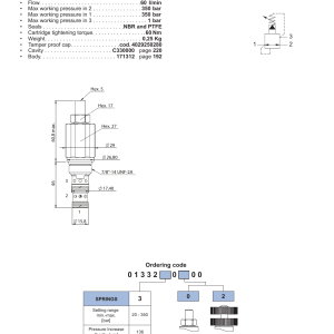 NEM Hydraulics Pilot Operated Pressure Reducing Valve drawing
