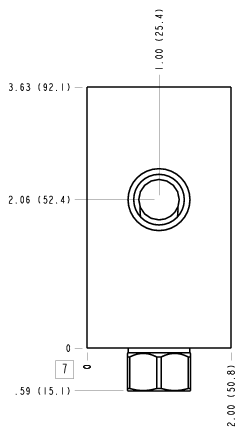 A7C – Ninety degree with reverse flow check, accepts standard and weatherized coils – A7C_7B A7C Sun Hydraulics Ninety degree with reverse flow check, accepts standard and weatherized coils Line mount manifold drawing