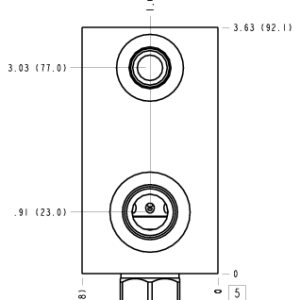 A7J Sun Hydraulics Ninety degree with reverse flow check, accepts standard and weatherized coils Line mount manifold drawing