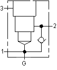 A8B – Ninety degree with reverse flow check, accepts standard and weatherized coils – symlm3_N A8B Sun Hydraulics Ninety degree with reverse flow check, accepts standard and weatherized coils Line mount manifold drawing