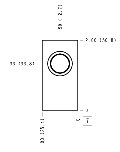 AAB Sun Hydraulics Ninety degree Line mount manifold drawing