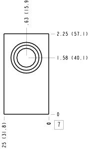 AAC Sun Hydraulics Ninety degree Line mount manifold drawing