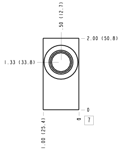 AAU Sun Hydraulics Ninety degree Line mount manifold drawing