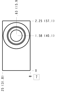 AAV Sun Hydraulics Ninety degree Line mount manifold drawing