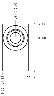 AAV Sun Hydraulics Ninety degree Line mount manifold drawing
