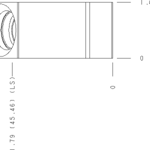 ACA Sun Hydraulics Inline Line mount manifold drawing