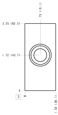 BCD – Ninety degree – BCD_5B BCD Sun Hydraulics Ninety degree Line mount manifold drawing