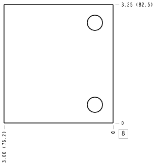 BCD – Ninety degree – BCD_8B BCD Sun Hydraulics Ninety degree Line mount manifold drawing