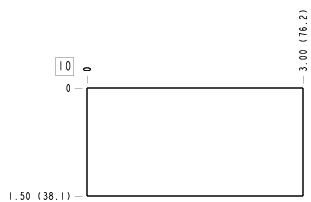 BDI – Port 3 connected to port 2 – BDI_10B BDI Sun Hydraulics Port 3 connected to port 2 Line mount manifold drawing
