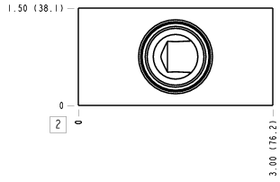 BDI – Port 3 connected to port 2 – BDI_2B BDI Sun Hydraulics Port 3 connected to port 2 Line mount manifold drawing