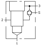 BGA – Ninety degree with shuttle – symlm3_Q BGA Sun Hydraulics Ninety degree with shuttle Line mount manifold drawing