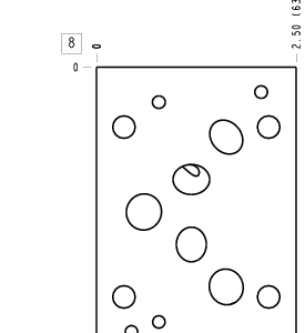 BJB Sun Hydraulics ISO 05 - X&Y: On B, port 3 to A Sandwich manifold drawing