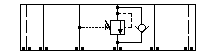 BK5 Sun Hydraulics ISO 07: Sequence into B with reverse flow check Sandwich manifold drawing