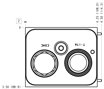 BK8 Sun Hydraulics ISO 07: Cushion lock Sandwich manifold drawing