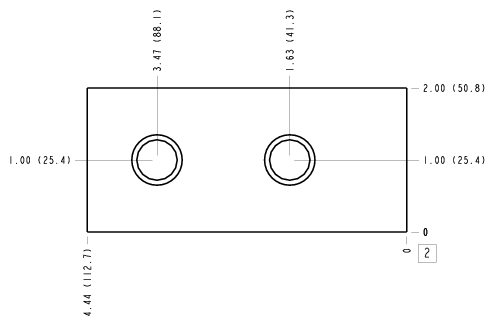 C7B – Ninety degree – C7B_2B C7B Sun Hydraulics Ninety degree Line mount manifold drawing