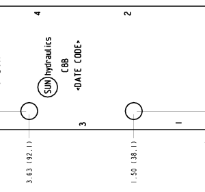 C8B Sun Hydraulics Ninety degree, accepts standard and weatherized coils Line mount manifold drawing