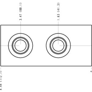 C8V Sun Hydraulics Ninety degree, accepts standard and weatherized coils Line mount manifold drawing