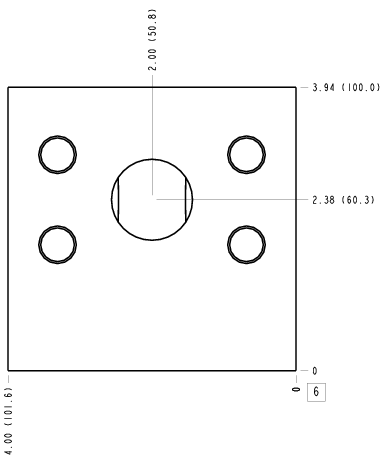 CA5 Sun Hydraulics Ninety degree with gauge port Line mount manifold drawing
