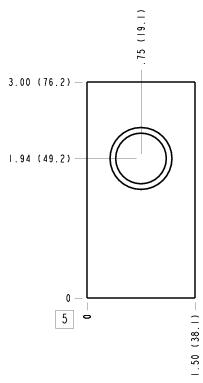 CAC – Ninety degree – CAC_5B CAC Sun Hydraulics Ninety degree Line mount manifold drawing
