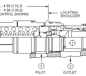 CAIL-LGN Sun Hydraulics Counterbalance Valve – installation dimensions drawing, cavity T-19A