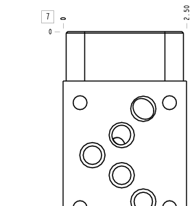 CBA Sun Hydraulics ISO 05: A to T Sandwich manifold drawing