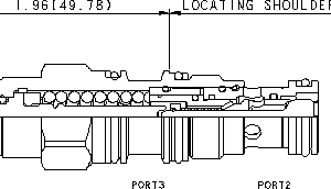 CBAB-LHN Sun Hydraulics Counterbalance Valve – installation dimensions drawing, cavity T-11A