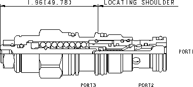 CBAB-LHN Sun Hydraulics Counterbalance Valve – installation dimensions drawing, cavity T-11A