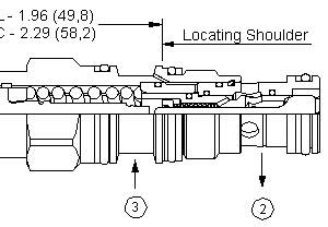 CBBA-LHN Sun Hydraulics Counterbalance Valve – installation dimensions drawing, cavity T-11A