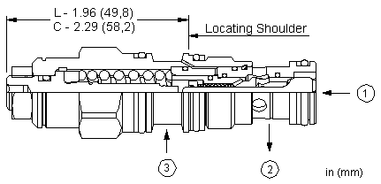 CBBA-LHN Sun Hydraulics Counterbalance Valve – installation dimensions drawing, cavity T-11A