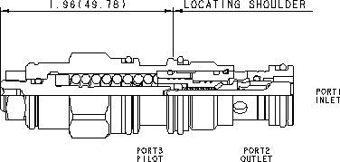 CBBY-LHN Sun Hydraulics Counterbalance Valve – installation dimensions drawing, cavity T-11A