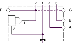 CCY Sun Hydraulics P to T, manifold T port Sub plate manifold drawing