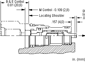 CDAP-MCN Sun Hydraulics Check Valve – installation dimensions drawing, cavity T-162DP