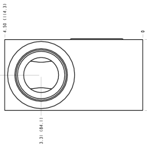CFN Sun Hydraulics Sandwich mount through port Line mount manifold drawing