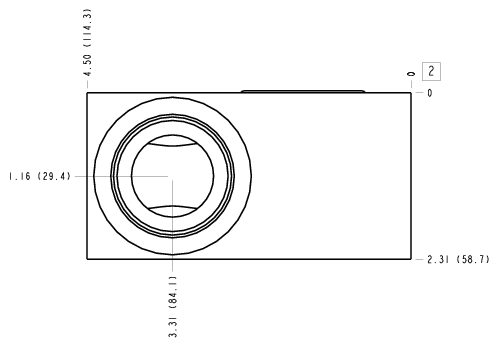 CFN Sun Hydraulics Sandwich mount through port Line mount manifold drawing