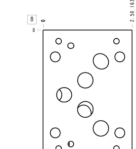 CJC Sun Hydraulics ISO 05 - X&Y: A to B or B to A Sandwich manifold drawing