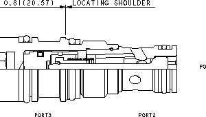 CKBG-XCN Sun Hydraulics Check Valve – installation dimensions drawing, cavity T-163A