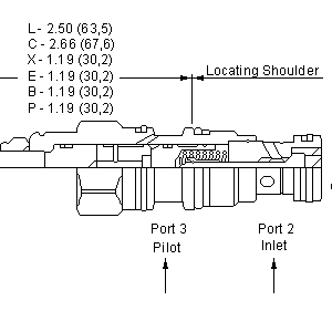CKCS-XCN Sun Hydraulics Check Valve – installation dimensions drawing, cavity T-11A