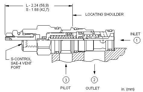 CKCV-XCN Sun Hydraulics Check Valve – installation dimensions drawing, cavity T-11A