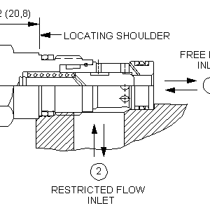 CNBC-XCN Sun Hydraulics Check Valve – installation dimensions drawing, cavity T-162A