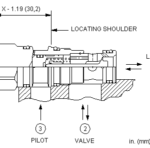 CNCE-XCN Sun Hydraulics Check Valve – installation dimensions drawing, cavity T-11A