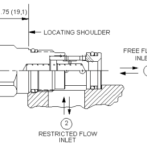 CNDC-XCN Sun Hydraulics Check Valve – installation dimensions drawing, cavity T-13A