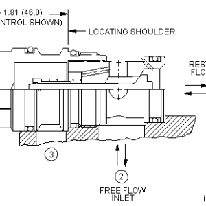 CNGD-XCN Sun Hydraulics Check Valve – installation dimensions drawing, cavity T-17A