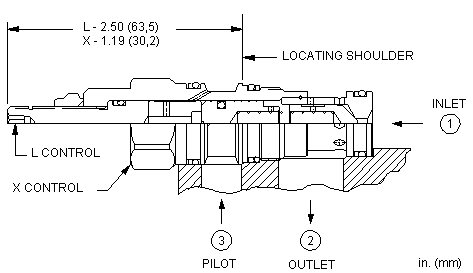 CODD-XDN Sun Hydraulics Check Valve – installation dimensions drawing, cavity T-11A
