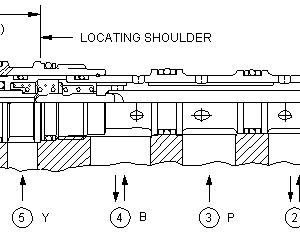 DCCF-XXN Sun Hydraulics 4-way Valve – installation dimensions drawing, cavity T-61A