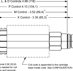 DFBF-XCN Sun Hydraulics 2-way Valve – installation dimensions drawing, cavity T-162A