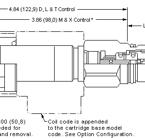 DFCA-XCN Sun Hydraulics 2-way Valve – installation dimensions drawing, cavity T-13A