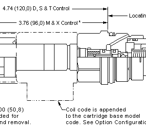 DFEA-XCN Sun Hydraulics 2-way Valve – installation dimensions drawing, cavity T-16A