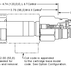 DFEB-XCN Sun Hydraulics 2-way Valve – installation dimensions drawing, cavity T-16A