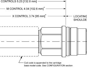DFEI-XCN Sun Hydraulics 2-way Valve – installation dimensions drawing, cavity T-16A