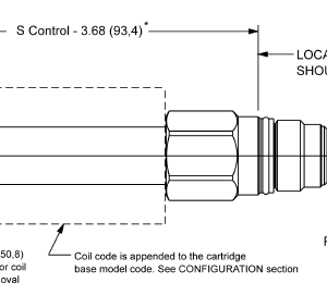 DLDFS-CN Sun Hydraulics 2-way Valve – installation dimensions drawing, cavity T-13A